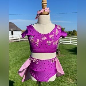 Child Girls Medium 7/8 Semi-custom Dance Costume
